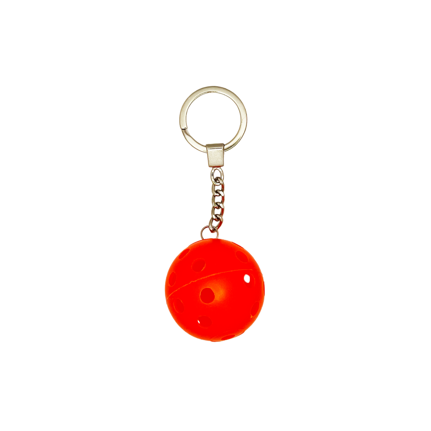 3D Pickleball Keychain - Orange