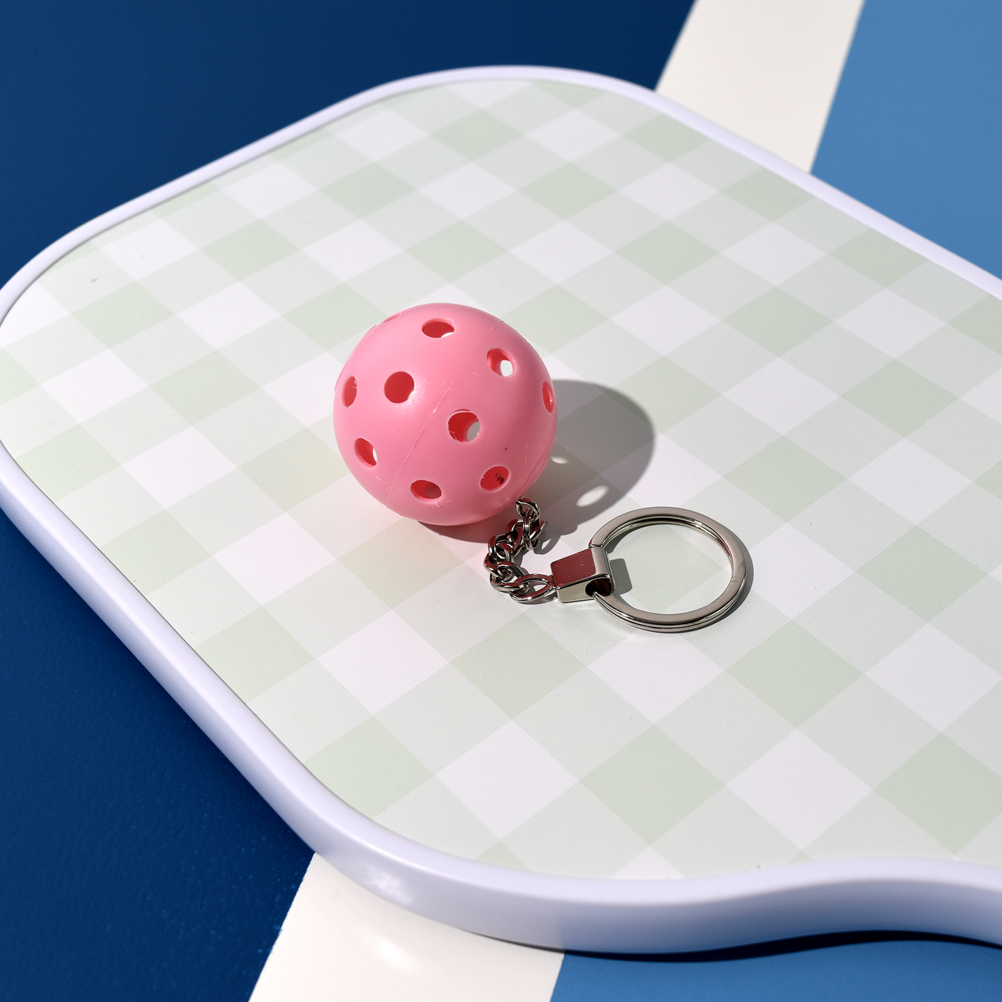 3D Pickleball Keychain - Pink