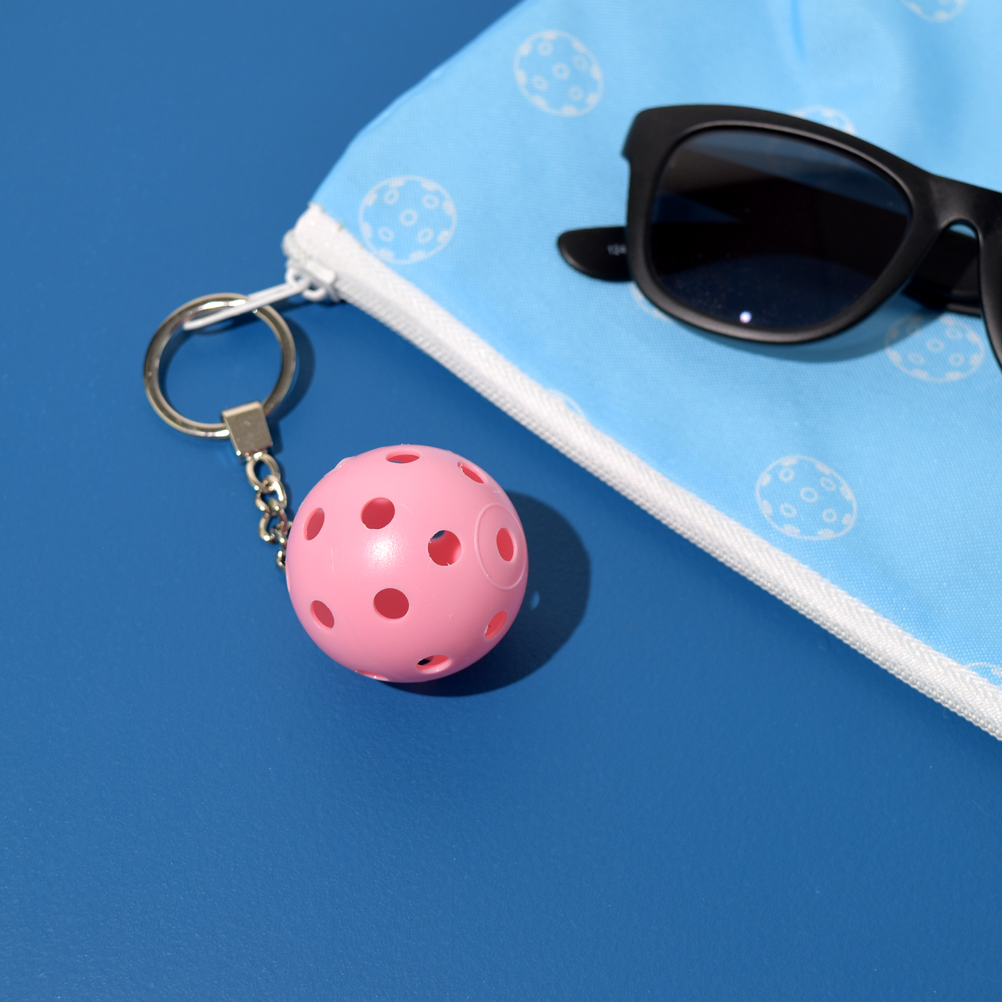 3D Pickleball Keychain - Pink
