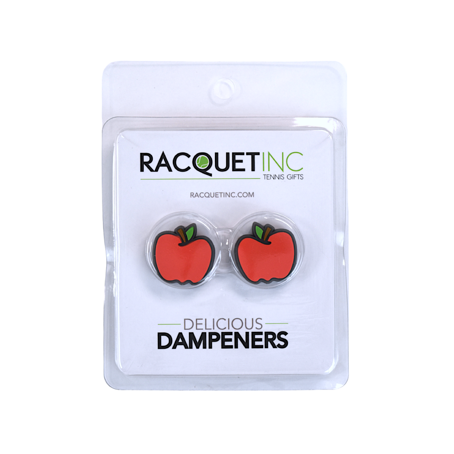 Delicious Dampeners - (2-Pack) Apple - Food Tennis Vibration Dampener