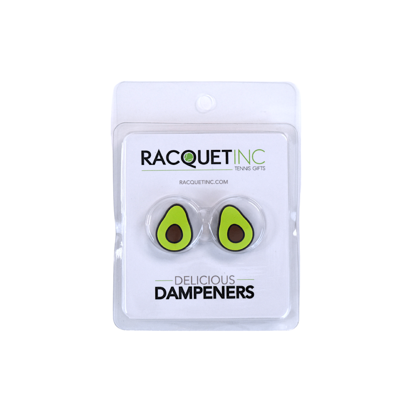 Delicious Dampeners - (2-Pack) Avocado - Food Tennis Vibration Dampener