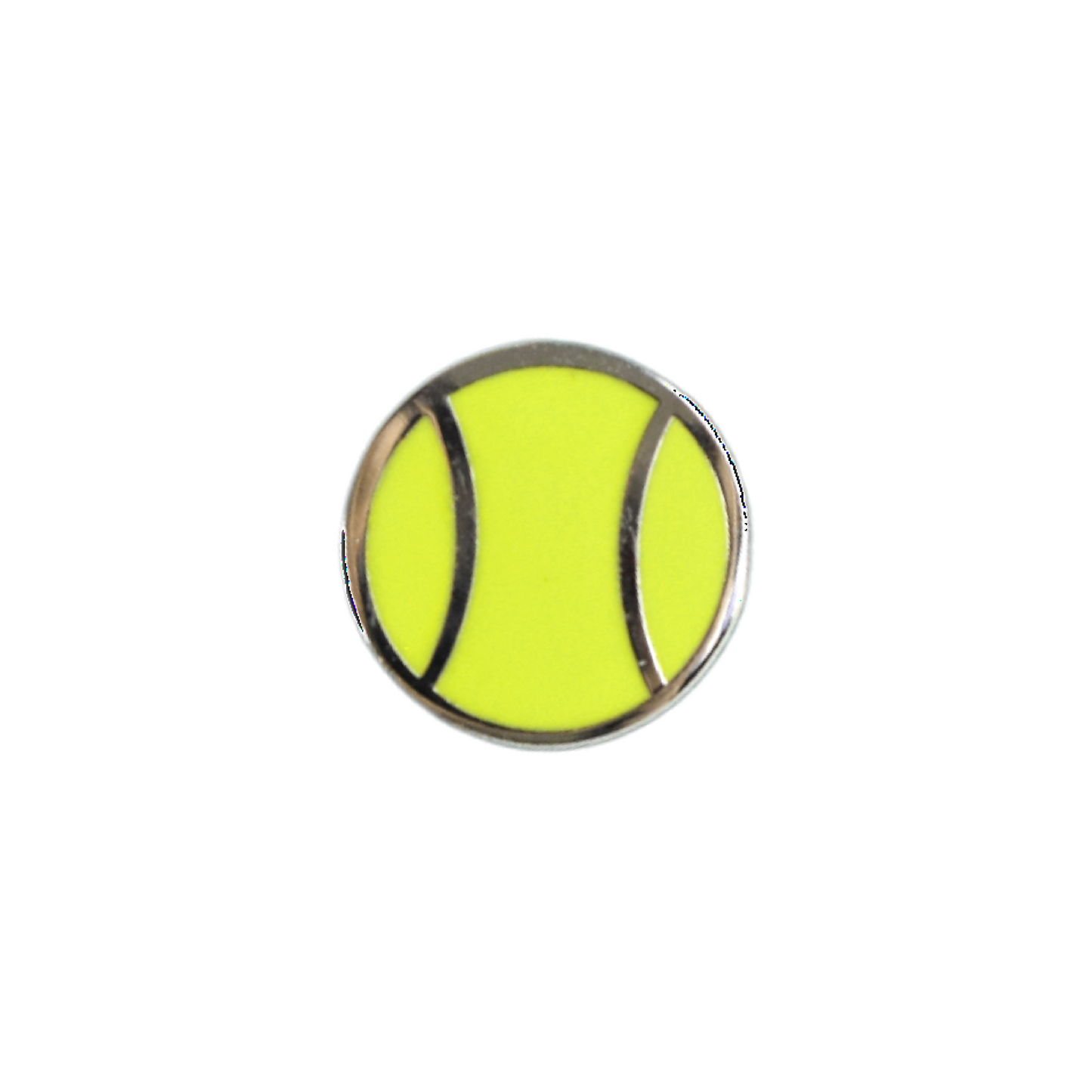 Flat Tennis Ball Earrings - Yellow
