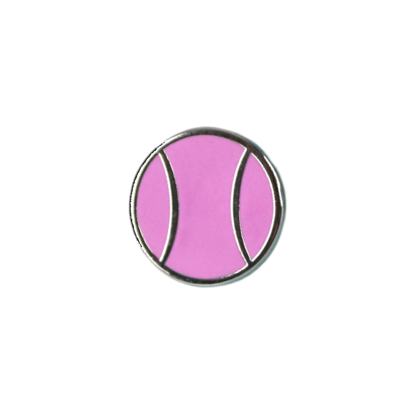 Flat Tennis Ball Earrings - Pink