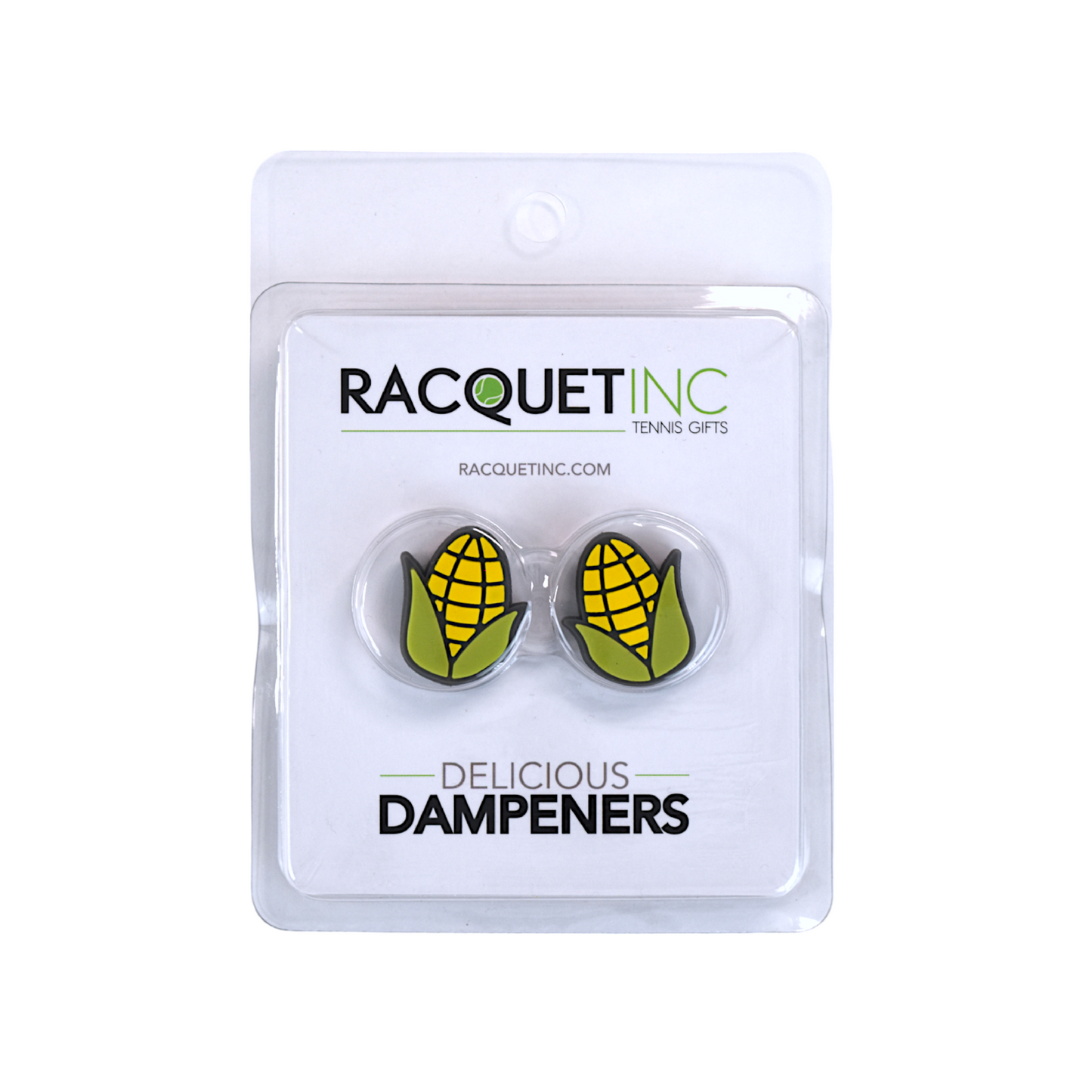 Delicious Dampeners - (2-Pack) Corn on the Cob - Food Tennis Vibration Dampener