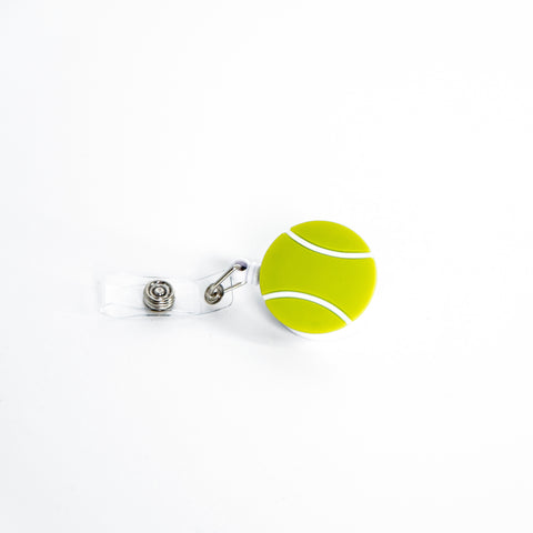 Tennis Ball Retractable Badge Holder - Racquet Inc Tennis Gifts