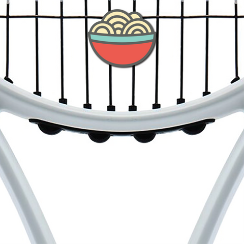 Delicious Dampeners - (2-Pack) Bowl of Noodles - Food Tennis Vibration Dampener