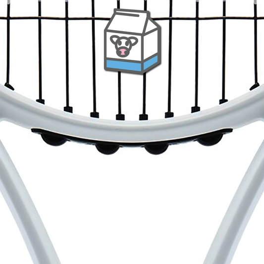 Delicious Dampeners - (2-Pack) Milk Carton - Food Tennis Vibration Dampener