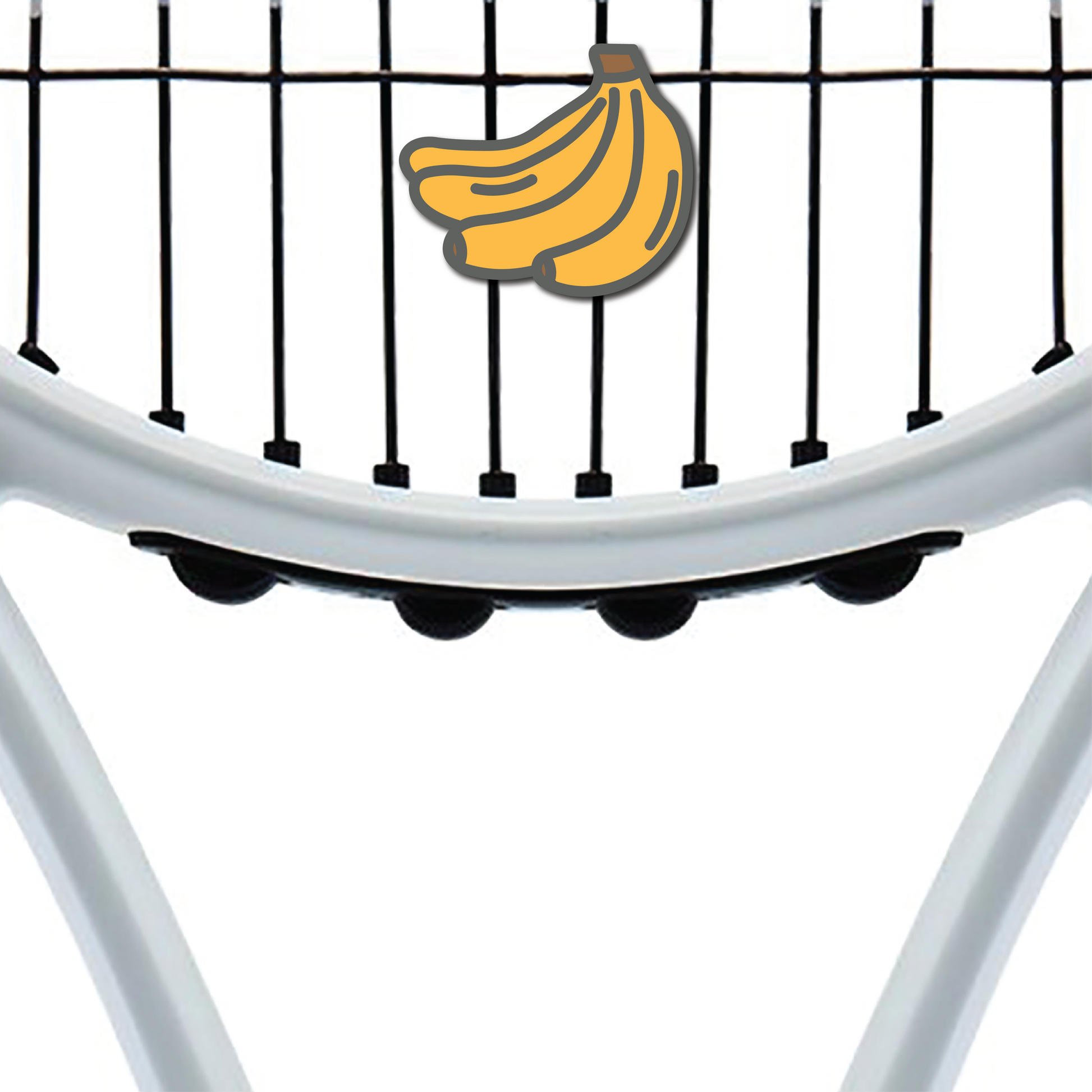 Delicious Dampeners - (2-Pack) Bananas - Food Tennis Vibration Dampener