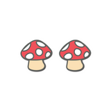 Delicious Dampeners - (2-Pack) Mushroom - Food Tennis Vibration Dampener