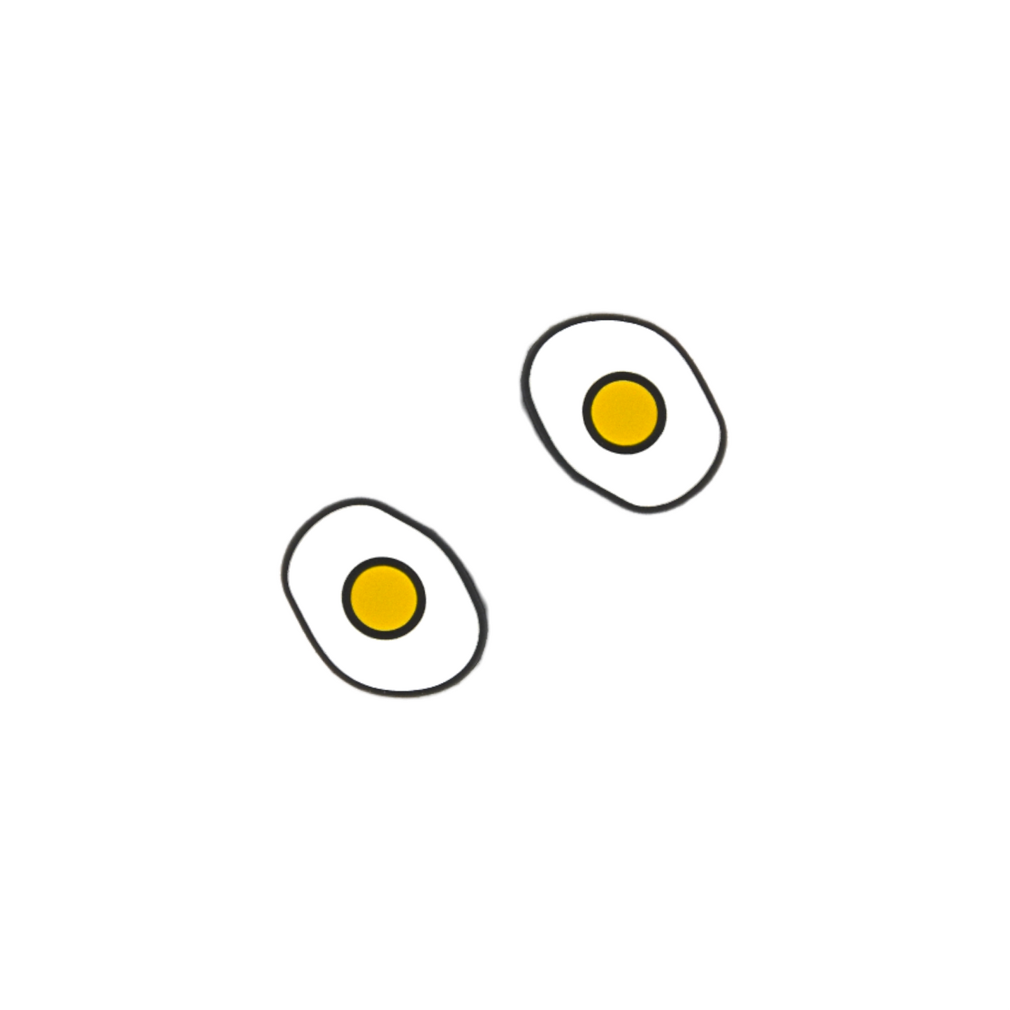 Delicious Dampeners - (2-Pack) Fried Egg - Food Tennis Vibration Dampener