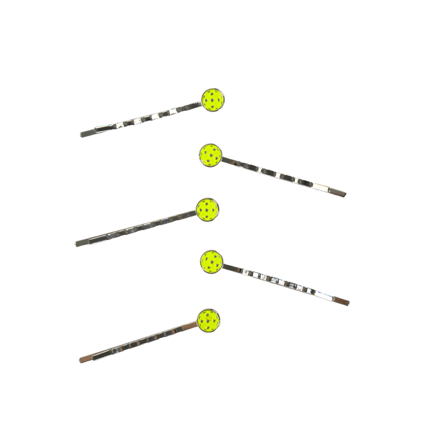 Pickleball Hair Pins (5-Pack) - Green