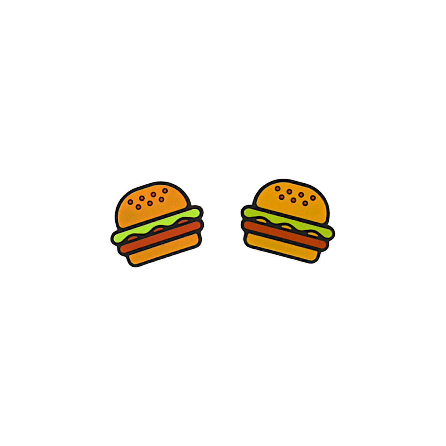 Delicious Dampeners - (2-Pack) Hamburger - Food Tennis Vibration Dampener