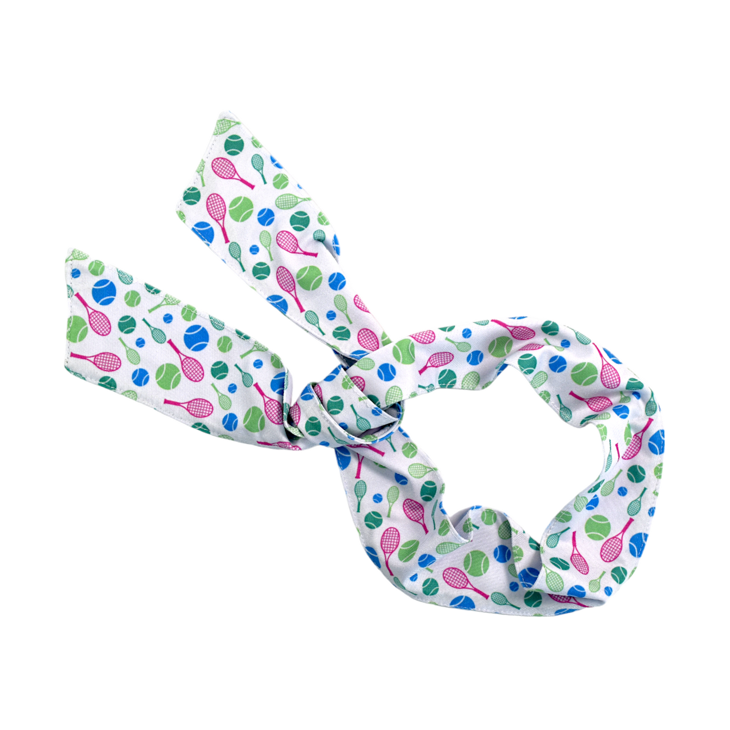 Tennis Headband Tie - White