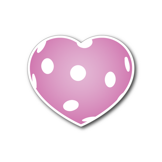 Pickleball Heart Magnet - Pink