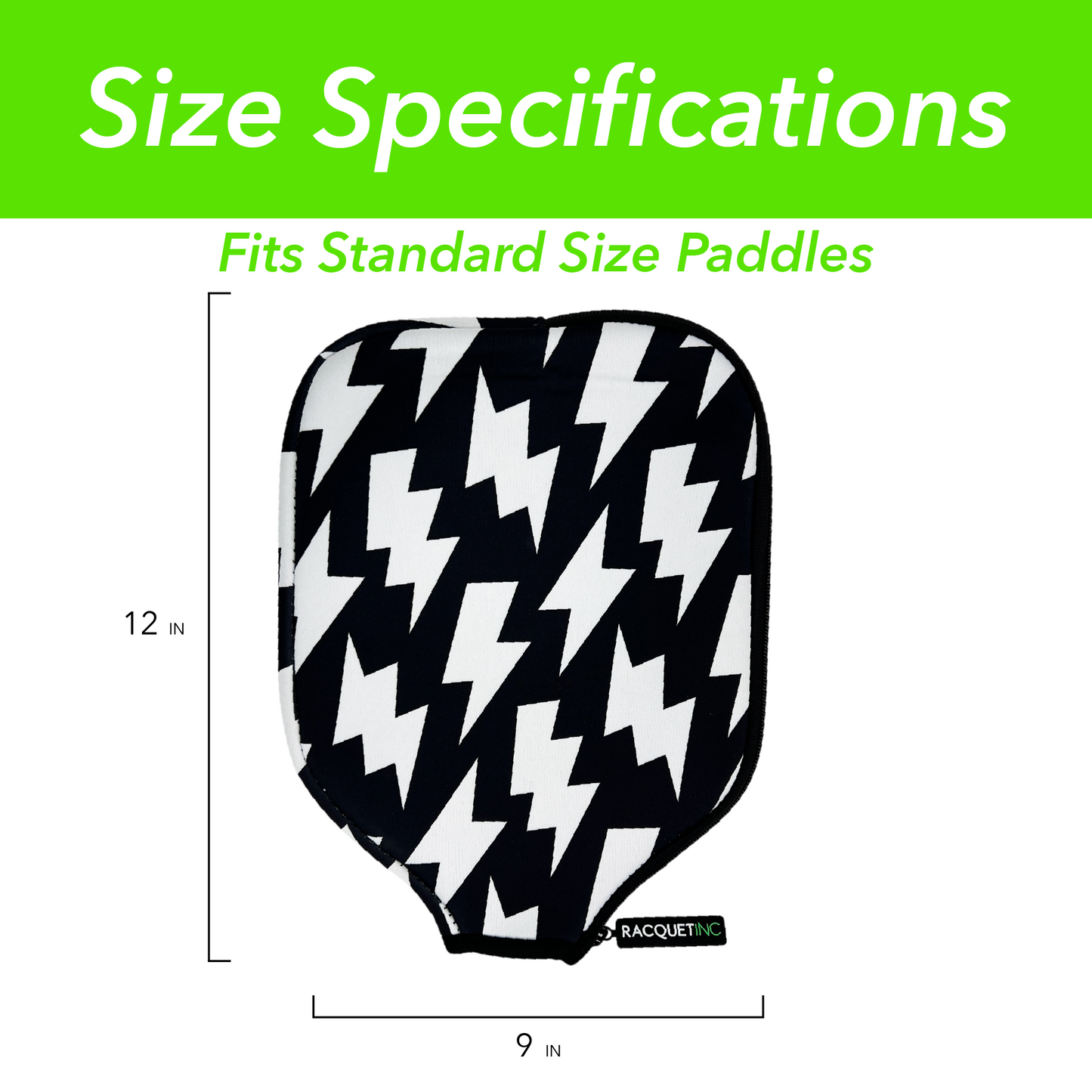 Pickleball Paddle Cover Sleeve - High Voltage