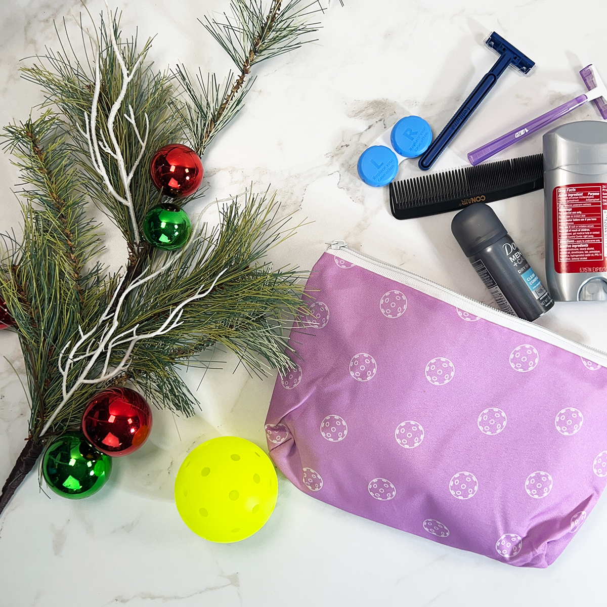Pickleball Accessories Pouch - Purple