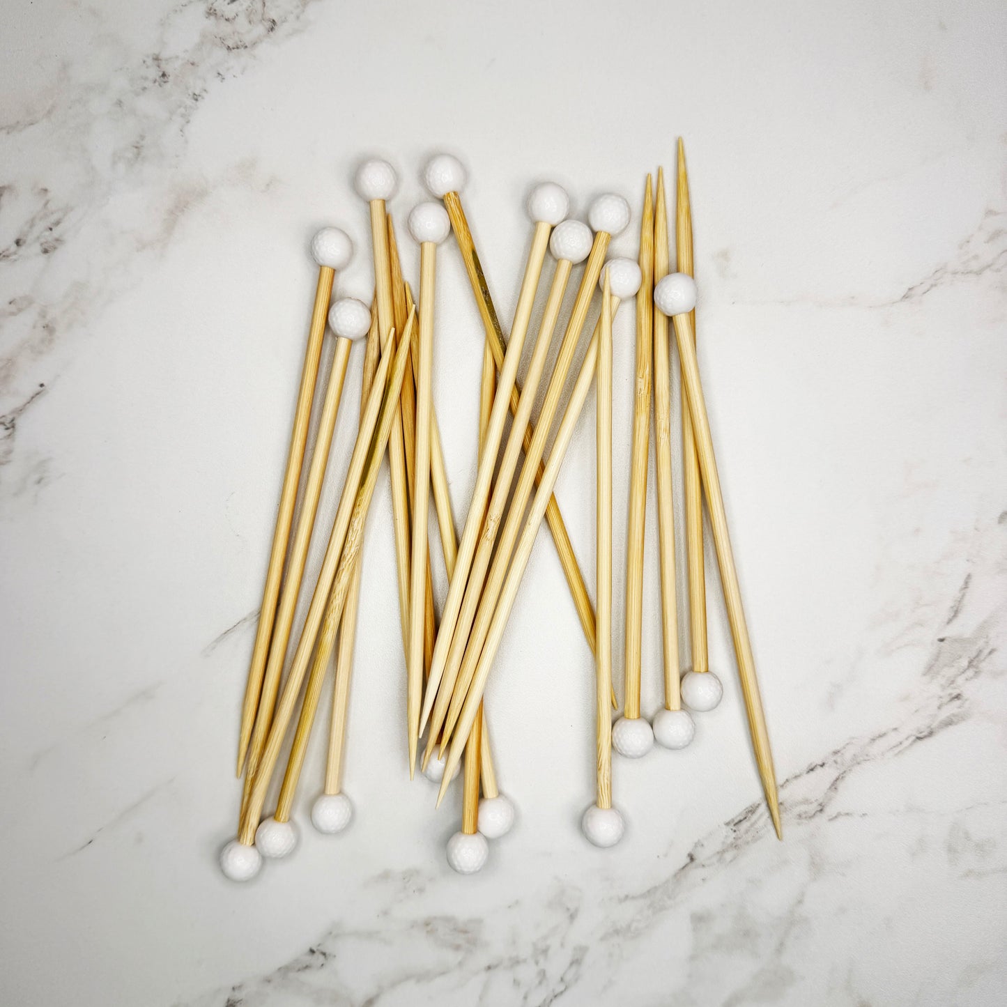 Golf Ball Cocktail Picks (20-Pack)