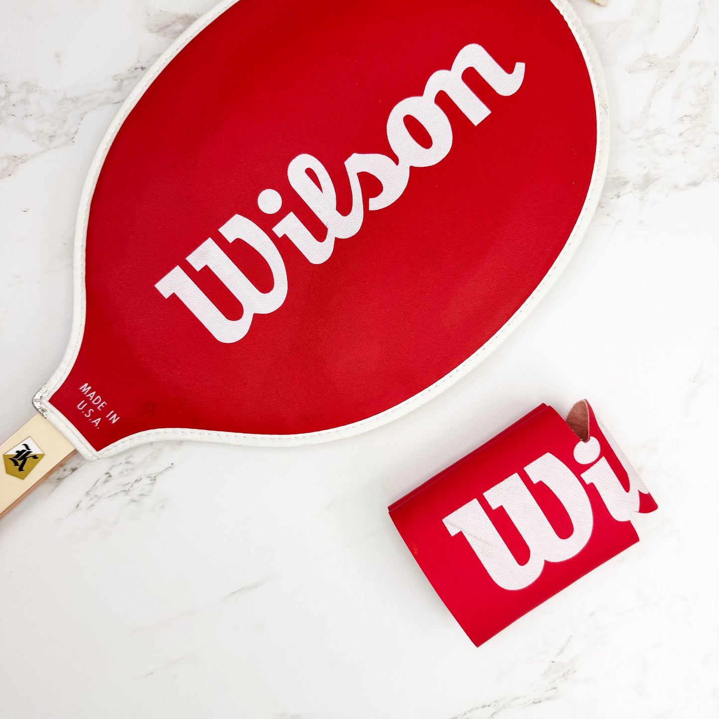 Antique Tennis Racquet Head Cover Can Sleeve