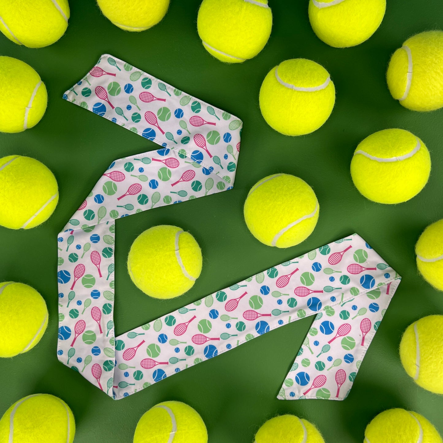 Tennis Headband Tie - White