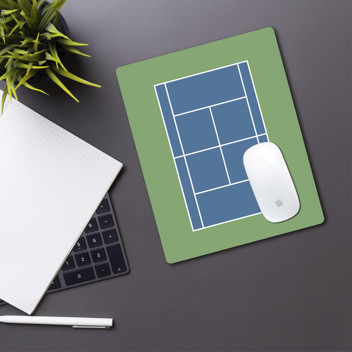 Tennis Court Mouse Pad - Hard Court