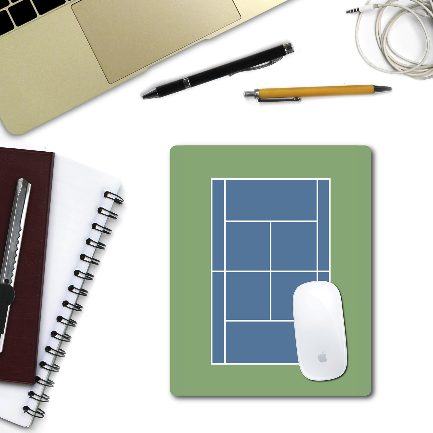 Tennis Court Mouse Pad - Hard Court