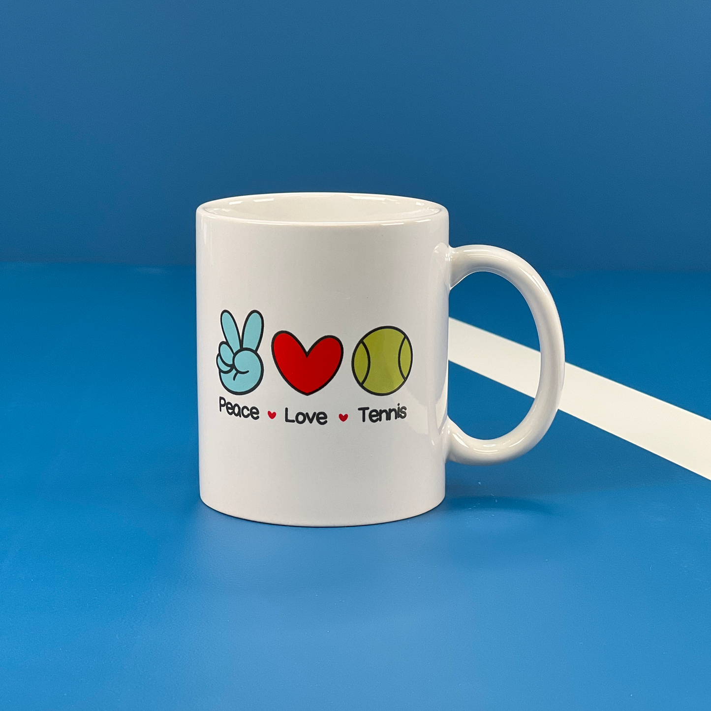 Tennis Mug - Peace Love Tennis