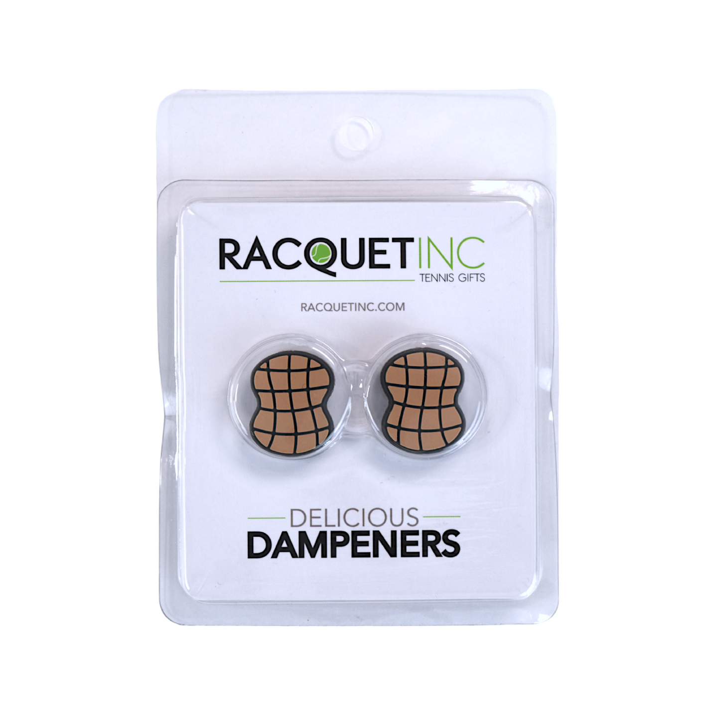 Delicious Dampeners - (2-Pack) Peanut - Food Tennis Vibration Dampener