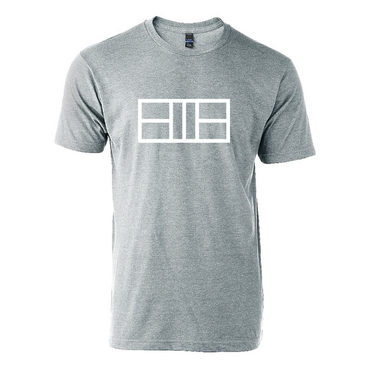 Pickleball Court T-Shirt - Heather Gray