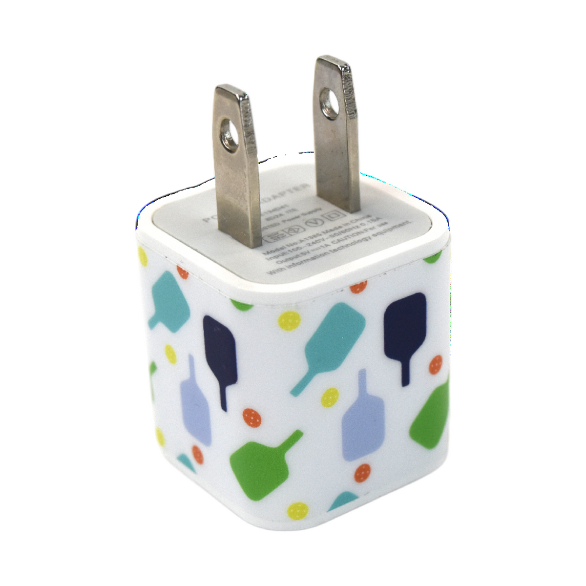 Pickleball USB Adapter Plug (White) | Racquet Inc