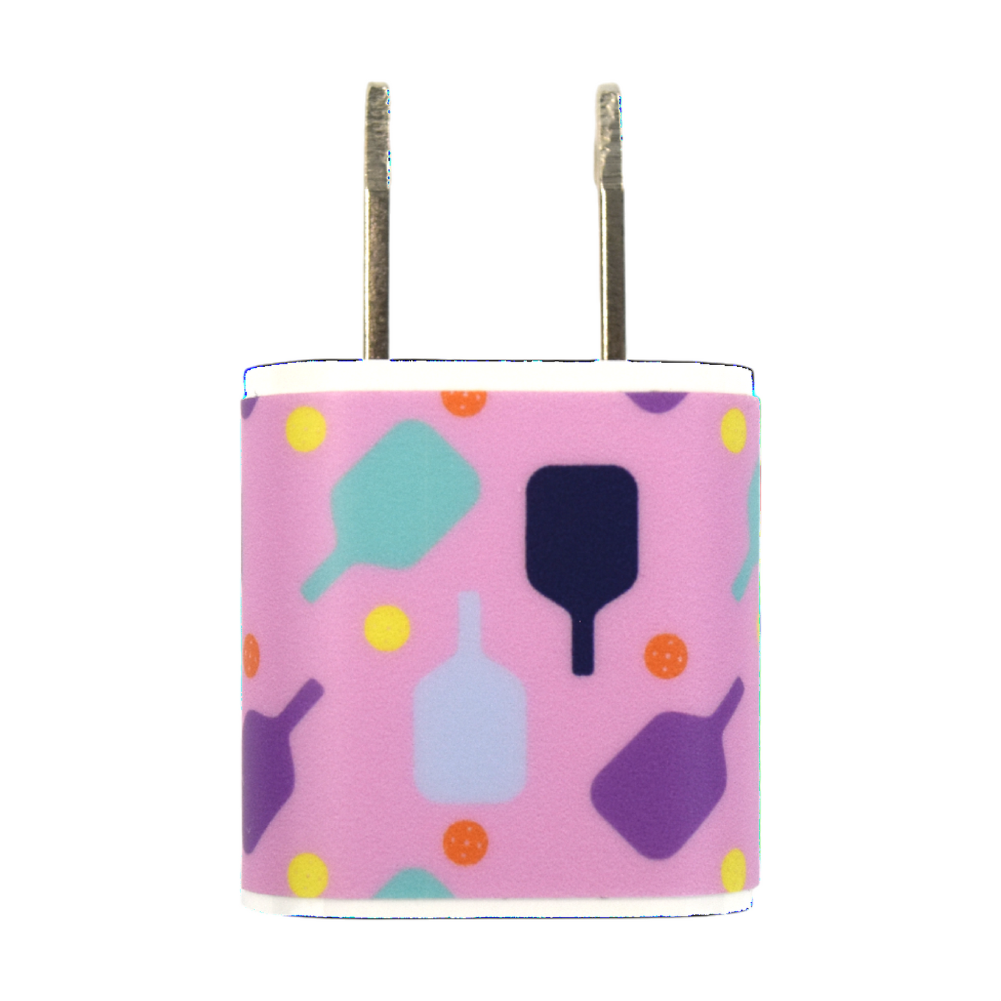 Pickleball USB Adaptor Plug - Pink