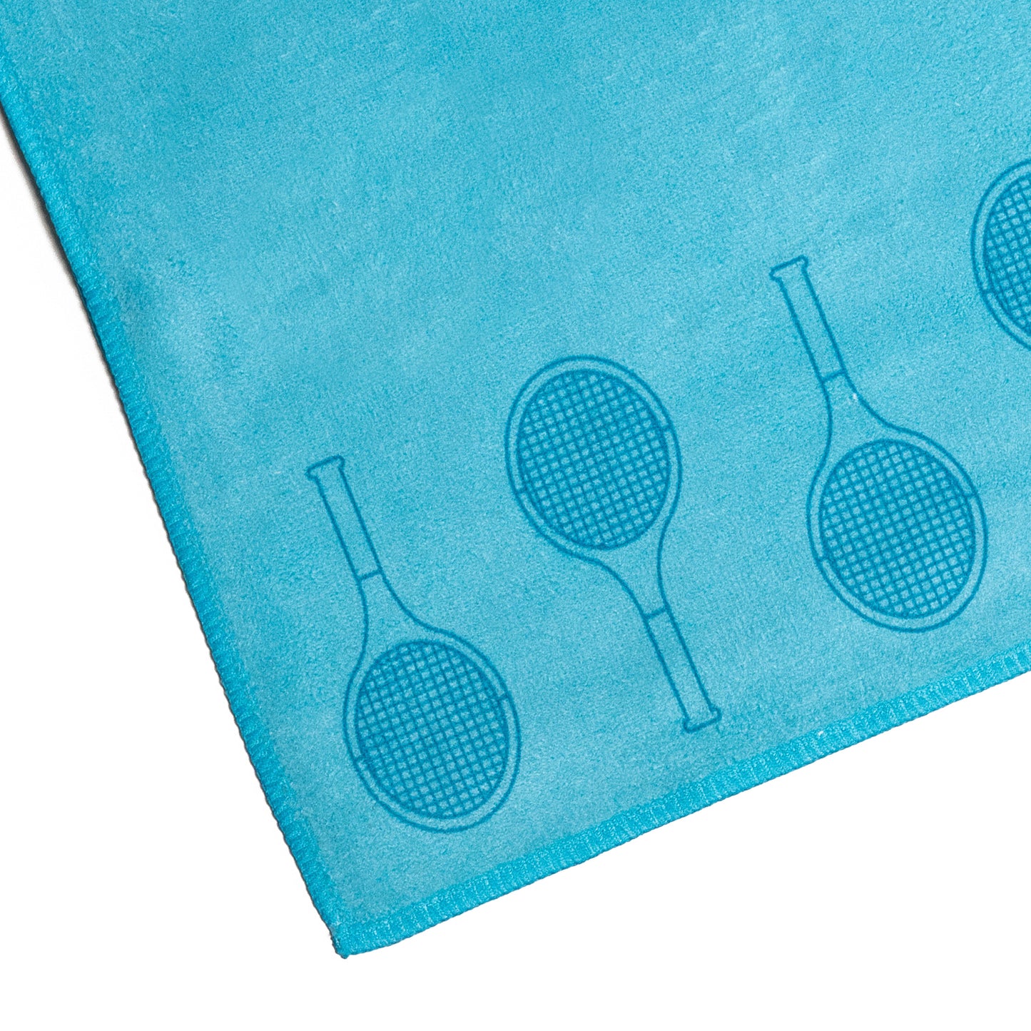 Tennis Towel - Teal - Tennis Racquets