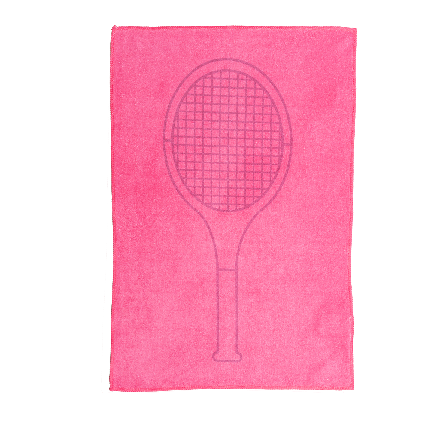 Tennis Towel - Pink - Tennis Racquet