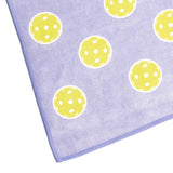 Products Pickleball Towel - Periwinkle _ up close