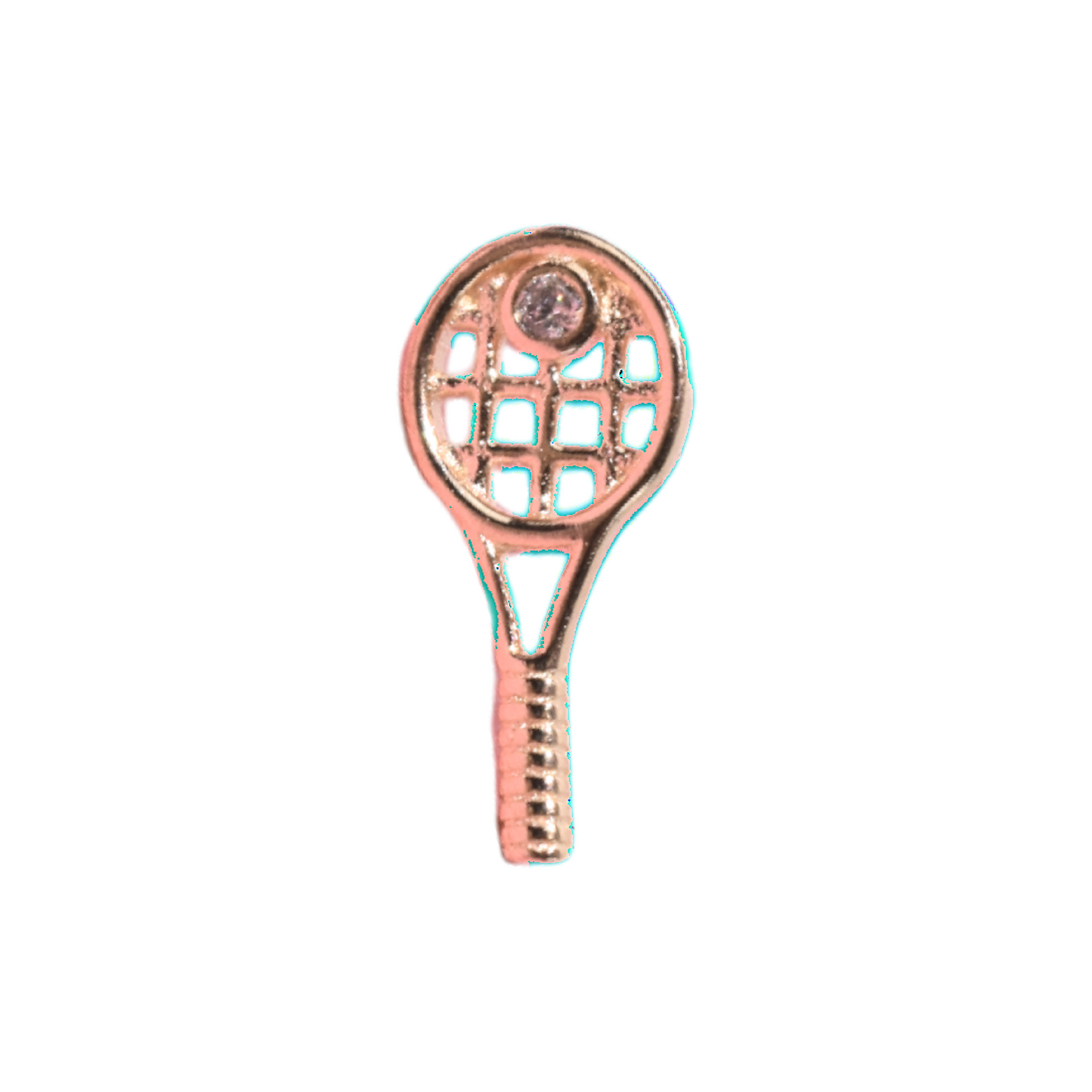 Tennis Racquet Earrings - Rose Gold