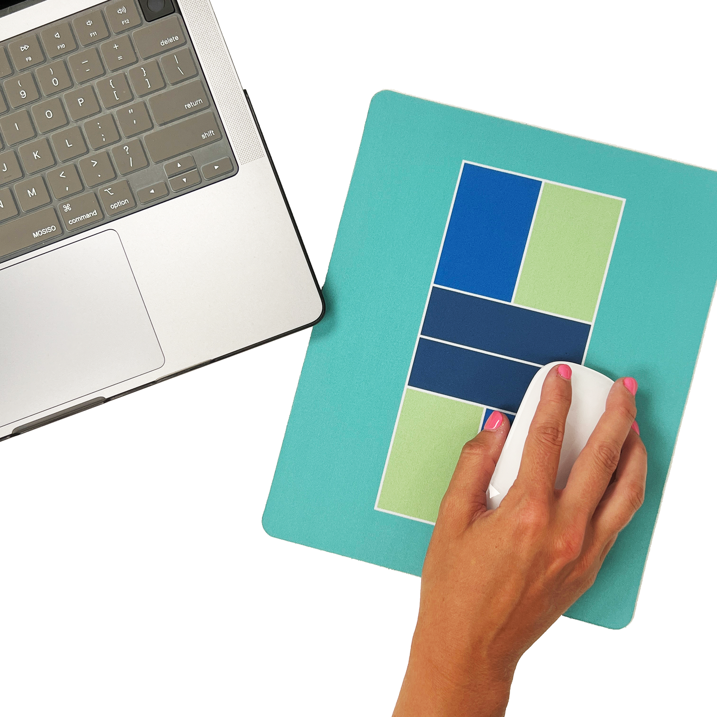 Pickleball Court Mouse Pad - Teal