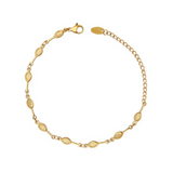 Tennis Racquet Bracelet Gold
