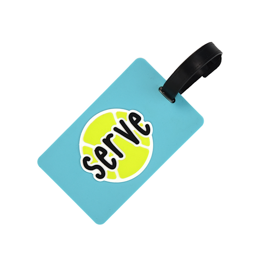 Tennis Bag Tag - Serve - Teal