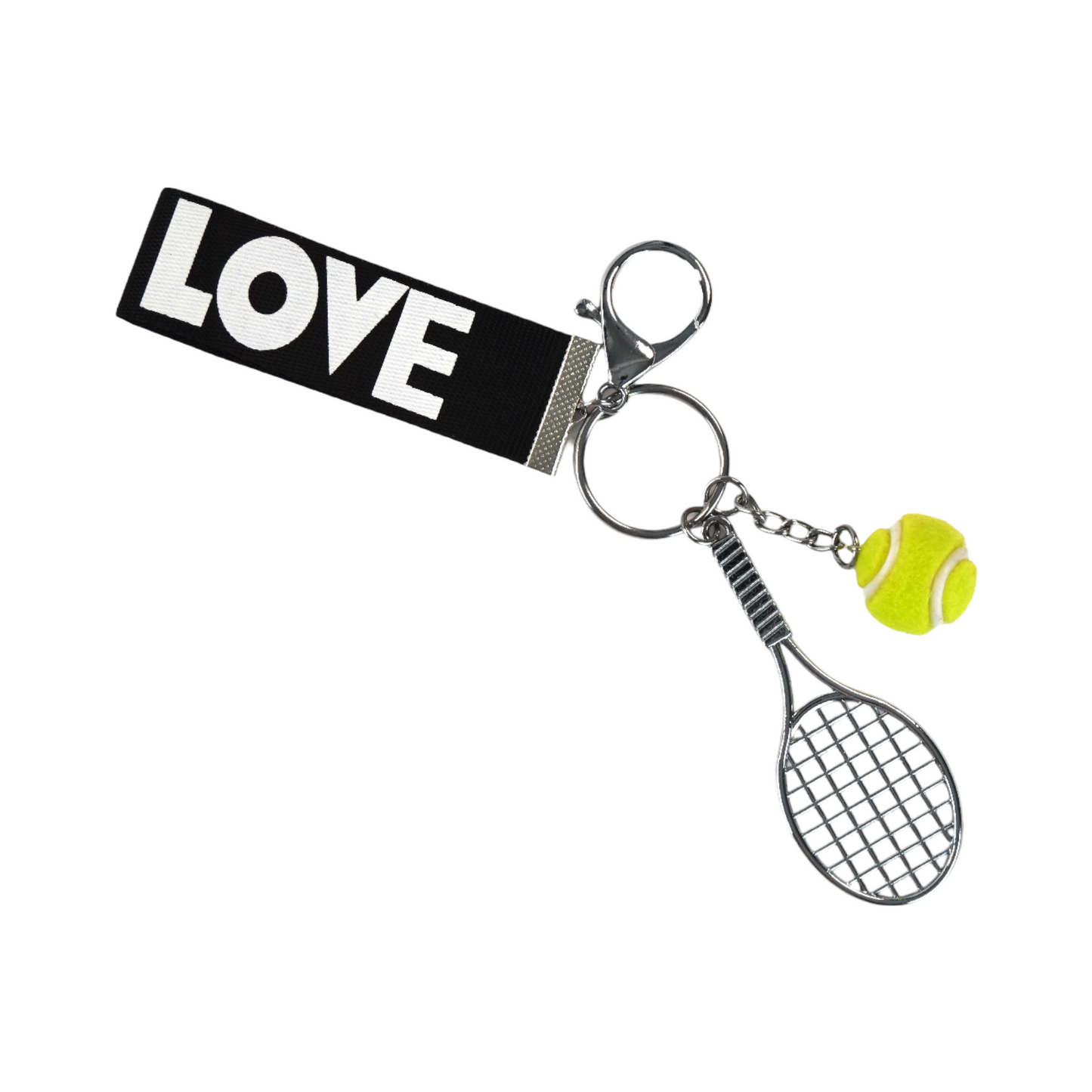Tennis Racquet Keychain - Green