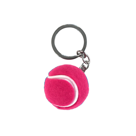 Tennis Ball Keychain - Pink