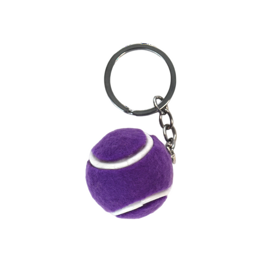 Tennis Ball Keychain - Purple
