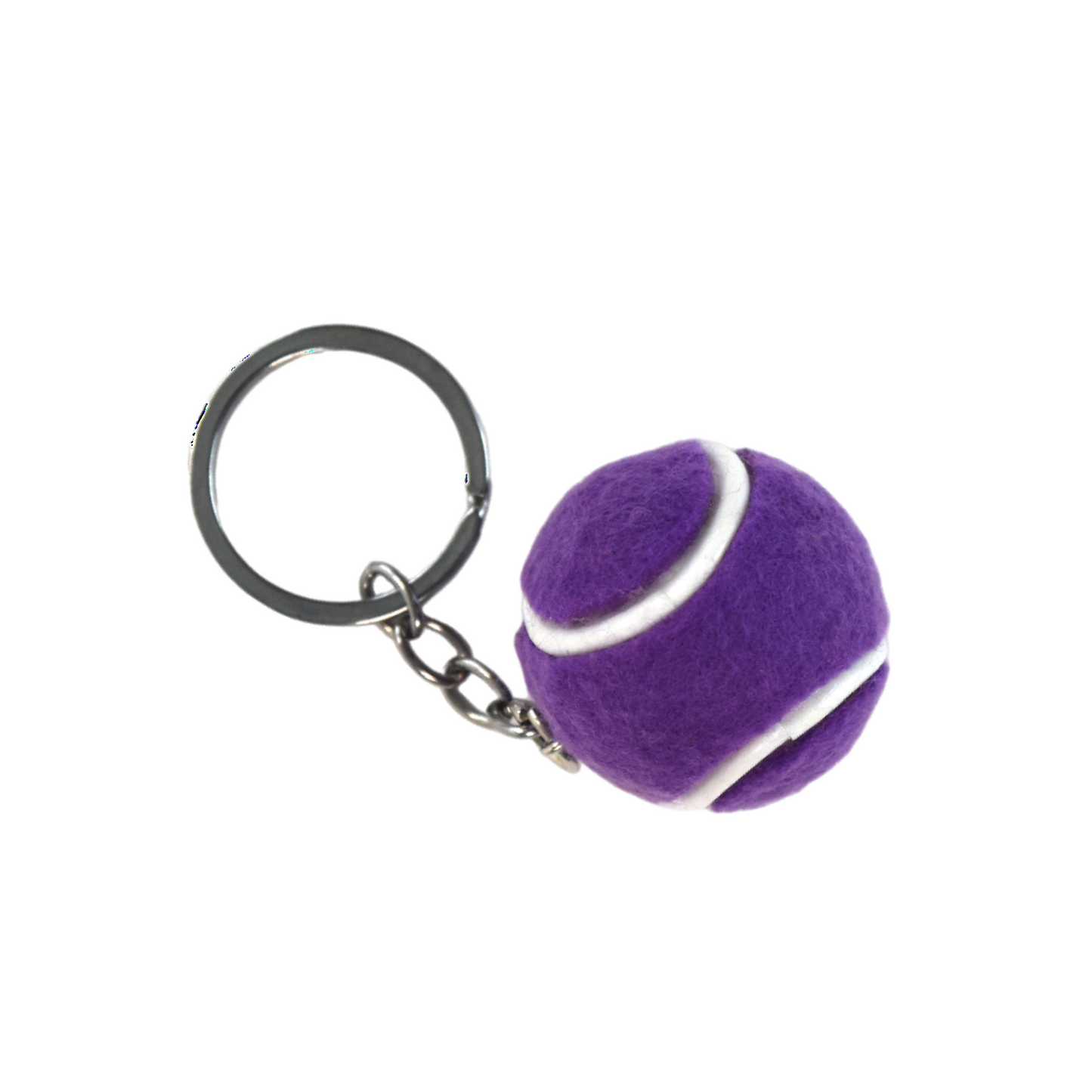 Tennis Ball Keychain - Purple