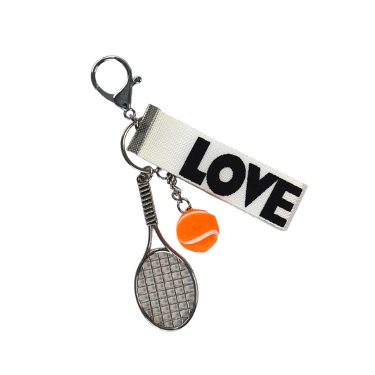 Tennis Racquet Keychain - Orange