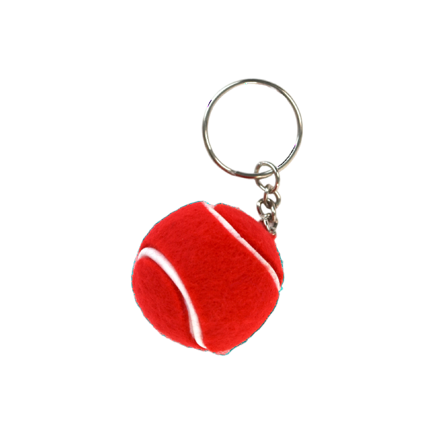 Tennis Ball Keychain - Red