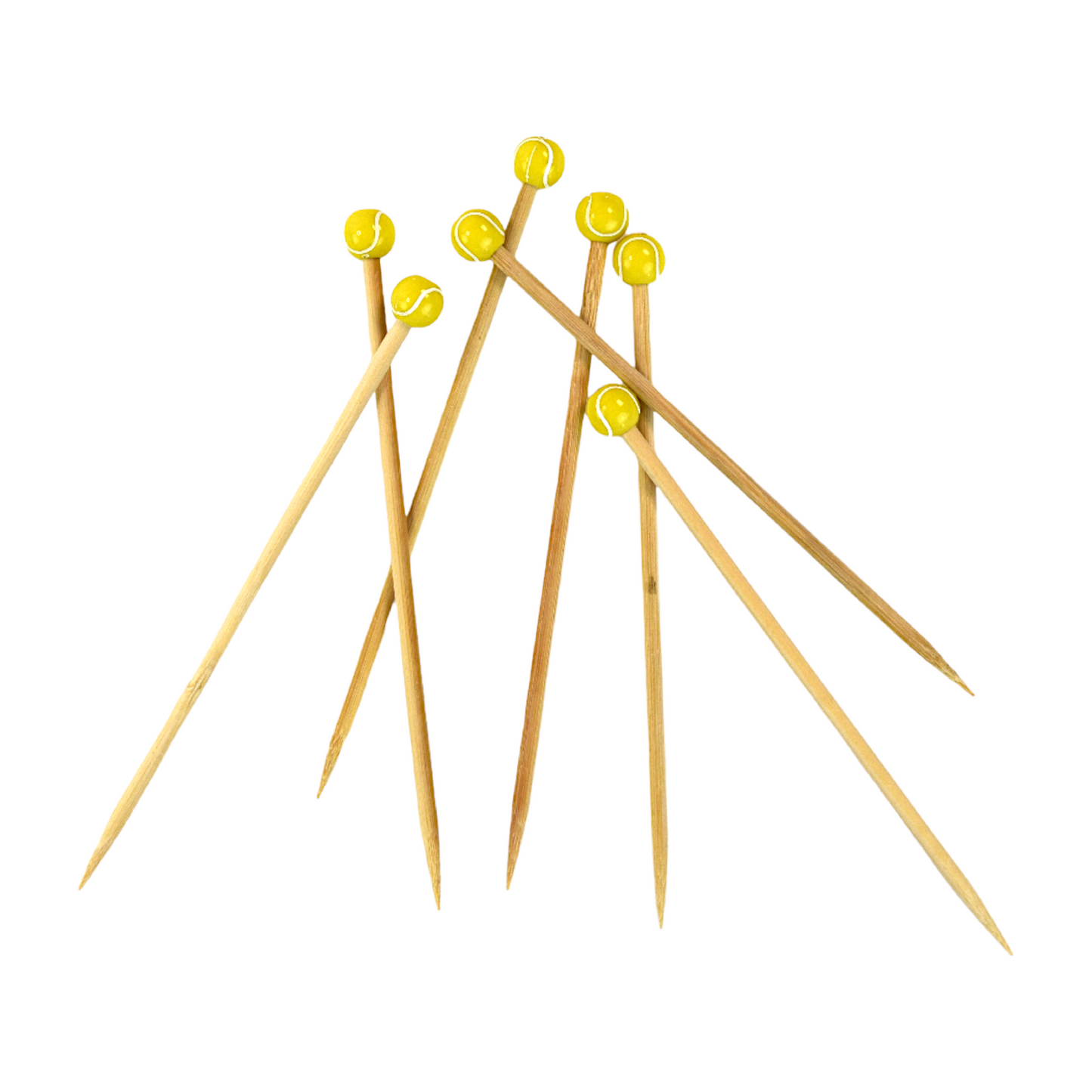 Tennis Ball Cocktail Picks (20-Pack)
