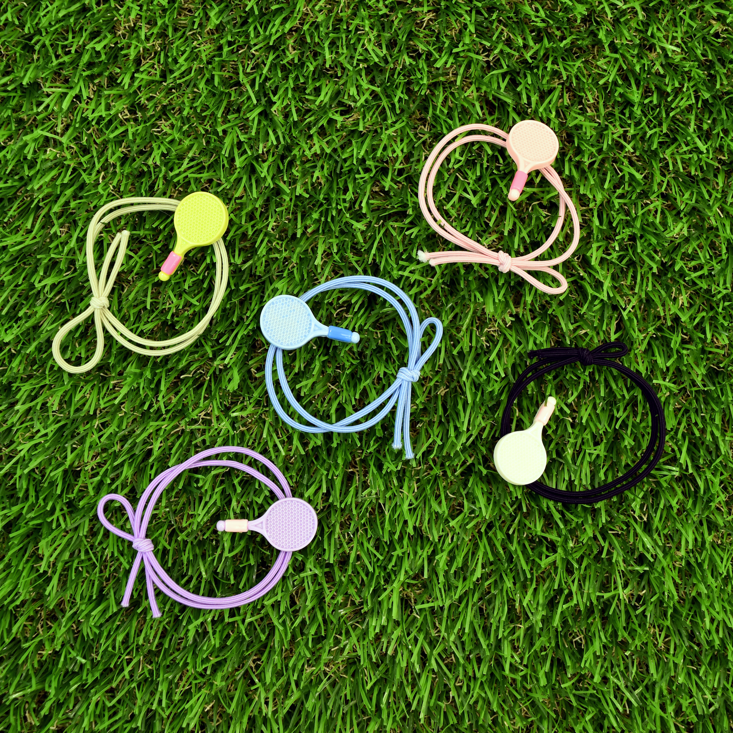 Tennis Racquet Hair Ties (5-Pack)