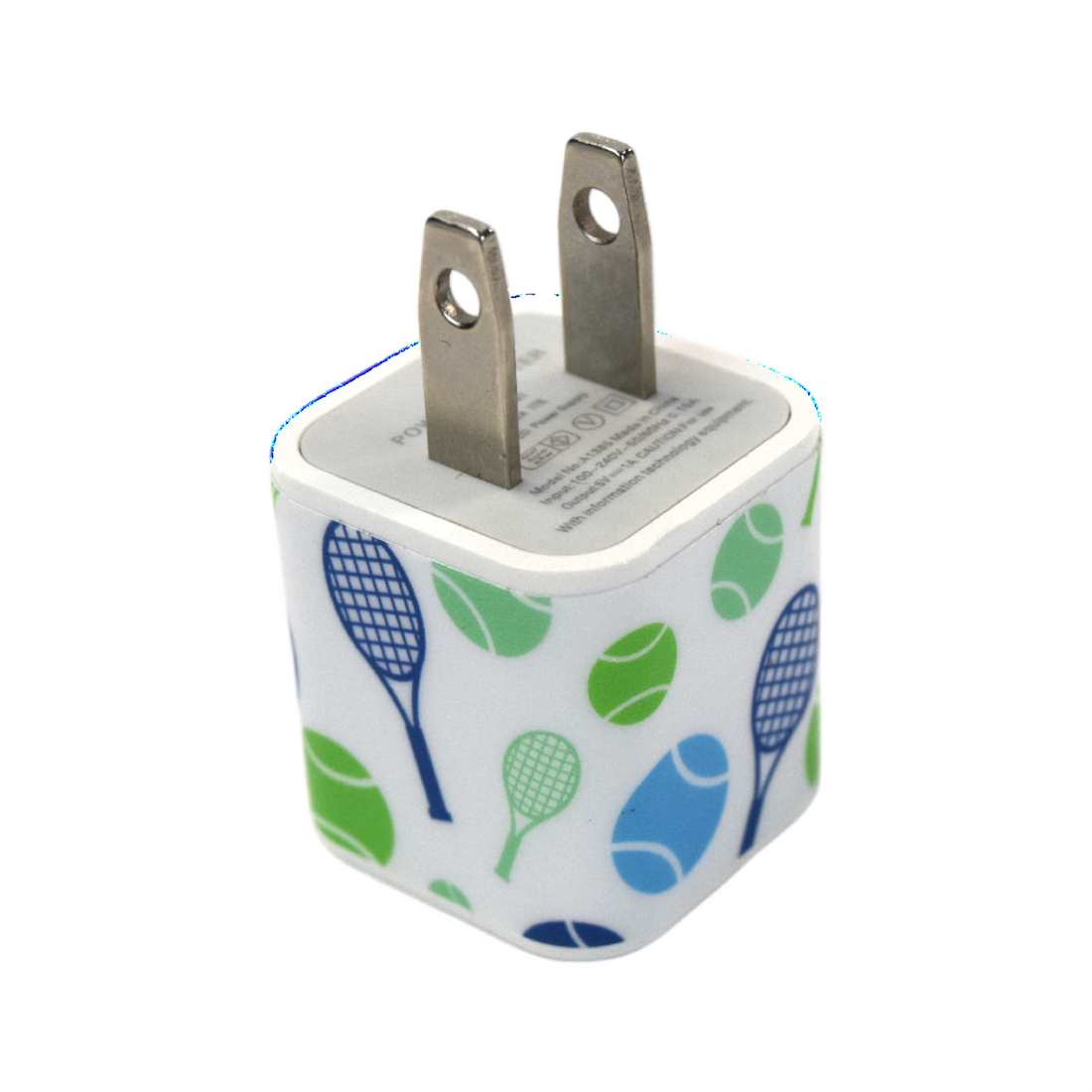 Tennis Racket Plug Tennis USB Adapter Plug (White) | Racquet Inc