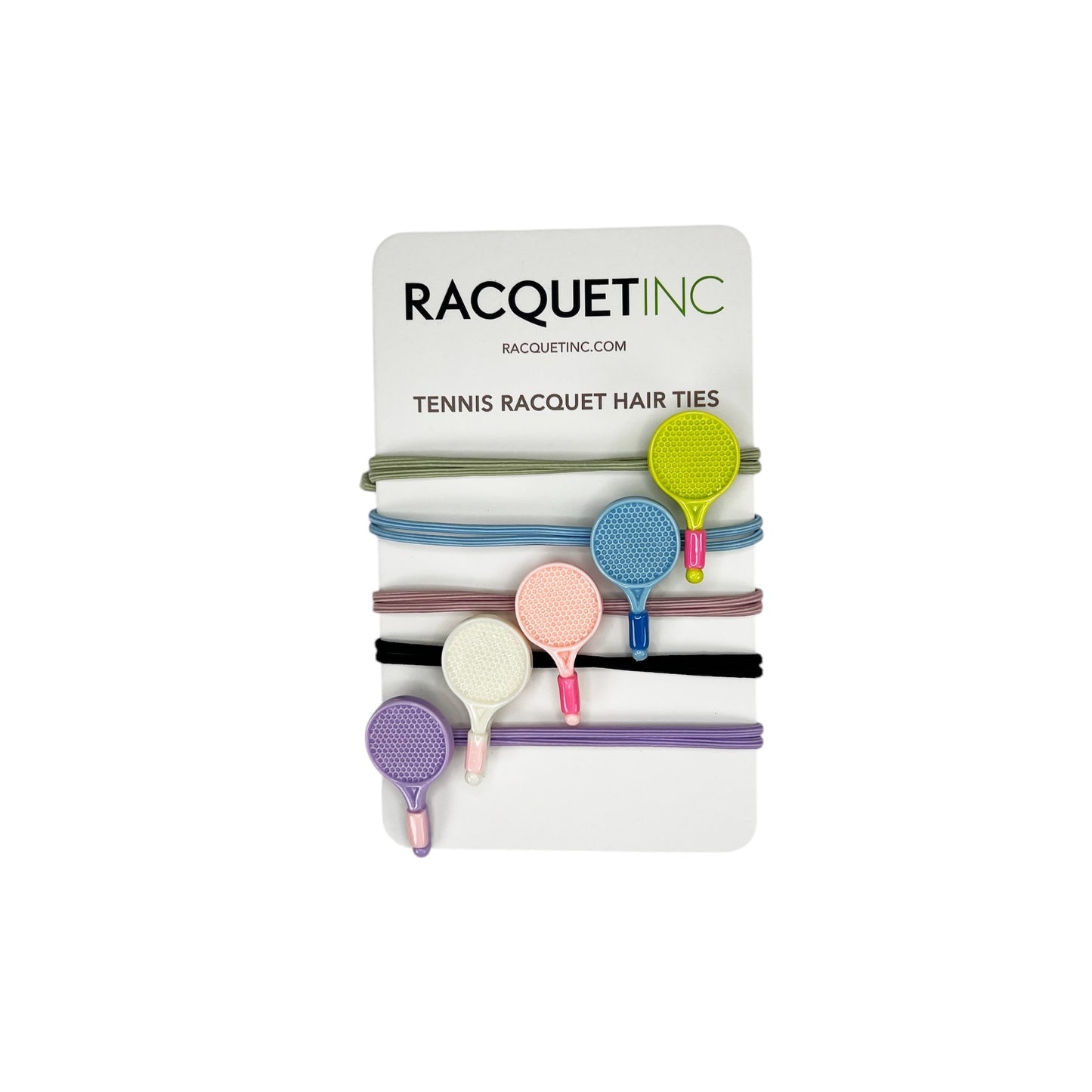 Tennis Racquet Hair Ties (5-Pack)