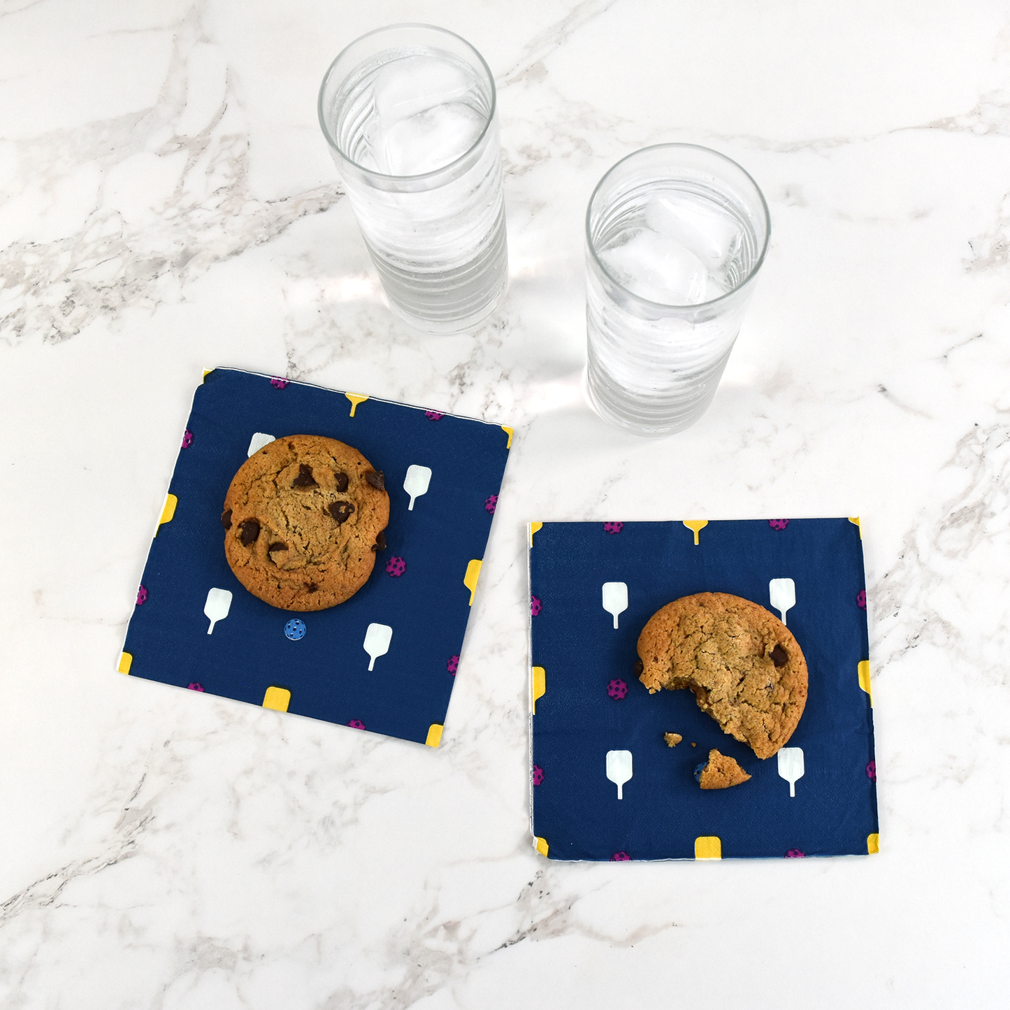 Pickleball Cocktail Napkins (20-Pack) - Navy
