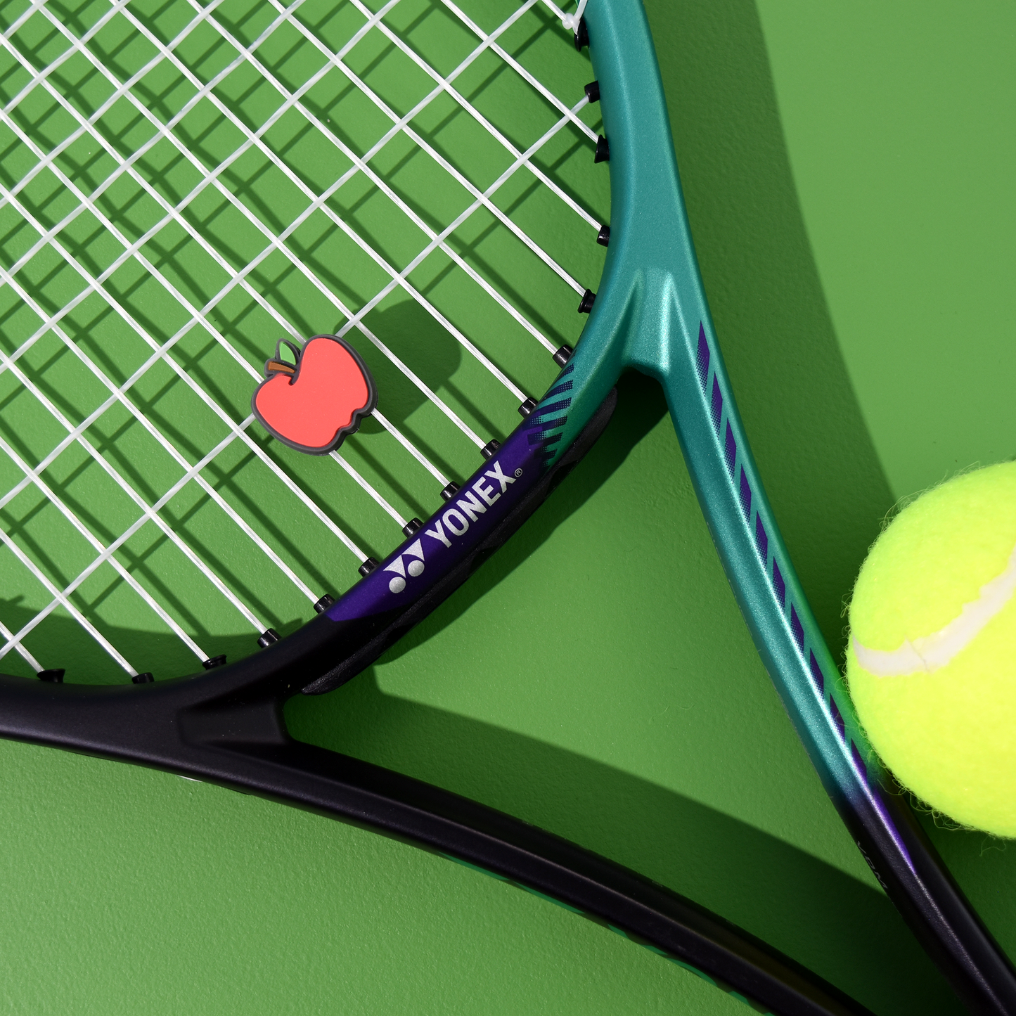 Delicious Dampeners - (2-Pack) Apple - Food Tennis Vibration Dampener