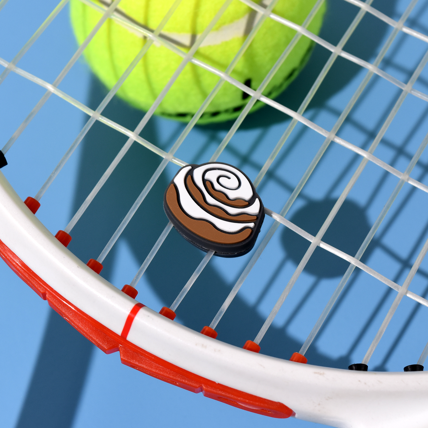 Delicious Dampeners - (2-Pack) Cinnamon Roll - Food Tennis Vibration Dampener